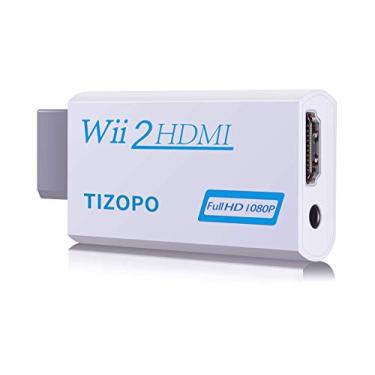 Imagem de Conversor Wii para HDMI, adaptador de Wii para HDMI, saída de vídeo de áudio Wii para HDMI 1080p e conector de áudio de 3,5 mm e saída HDMI compatível com Wii, Wii U, HDTV, suporta todos os modos de exibição Wii 720P, NTSC