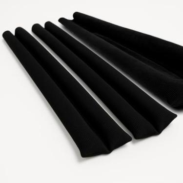 Imagem de Protetor Rolinho Veda Porta Duplo Rolinho Impermeável Ajustável Contra Poeira Água e Insetos 80cm (3 UNIDADES)