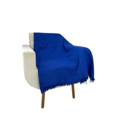 Imagem de Manta 3,00M x 1,80M Sofá King Grande Grossa Decoração Sala Protetora Decorativa Colcha Coberta(Azul (3,00M x 1,80M))