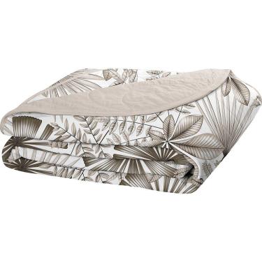 Imagem de Cobre Leito Tecebem Casal Malha 100% Algodão Estampado Em Matelassê Cloe 210x240m Trigo