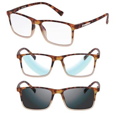 Imagem de Croakies Óculos De Sol Fotocrômicos Progressivos Jasper, Uv400 Para Áreas Externas, Luz Azul Hev, Pacote