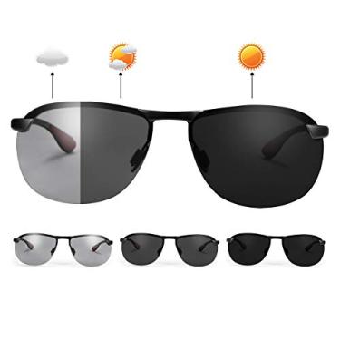 Imagem de YIMI Óculos De Sol Esportivos Fotocrômicos Com Lentes Polarizadas Para Homens E Mulheres, Dirigir Ao Ar Livre, Ciclismo Pesca, Proteção 100% Uv400, Antirreflexo Que Reduzem A Fadiga Ocular, Seguranç