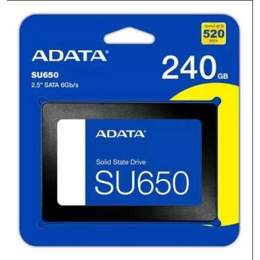 Imagem de HD SSD240GB Adata 3 2.5 SU650 ASU650SS-240GT-R 240GB preto - Mein Haus