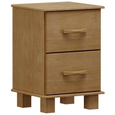 Imagem de Mesa de Cabeceira 2 Gavetas Madeira Maciça Selena F06 Freijó - Lyam De