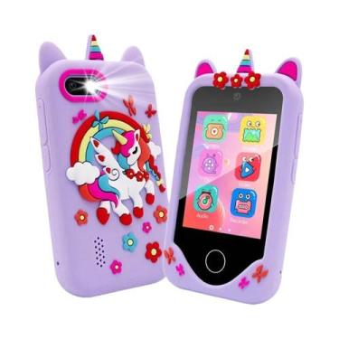 Imagem de Brinquedo De Telefone Inteligente Com Tela Sensível Ao Toque Para Cria