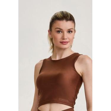 Imagem de Top cropped atletika / marrom capuccino - Cajubrasil, M