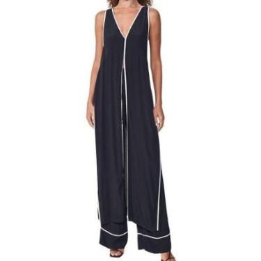 Imagem de Blusa Colcci Longa Com Abertura Feminina-Feminino