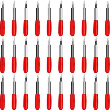 Imagem de 30 peças de lâminas de corte padrão de 45 graus para Cricut Explore Air 2 Air Maker Expression Lâmina de substituição de tecido de vinil (30 peças)