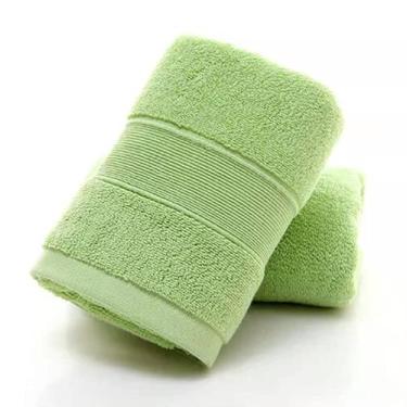 Imagem de Conjunto de 2 toalhas de mão LRUUIDDE Bathroom Algodão 14x30cm, verde