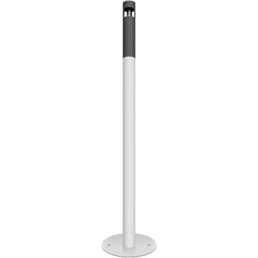 Imagem de Cinzeiro de aço inoxidável para cigarros, cinzeiro externo sem fumaça para casa, pátio, cigarros, cinzas, suporte à prova de vento, cor 1, fundo redondo