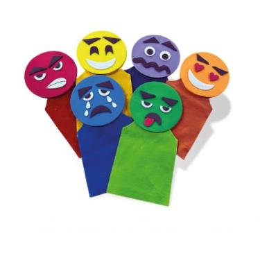 Imagem de FANTOCHES EMOCOES - FELTRO - 6 PERS. - EMB. PLAST.