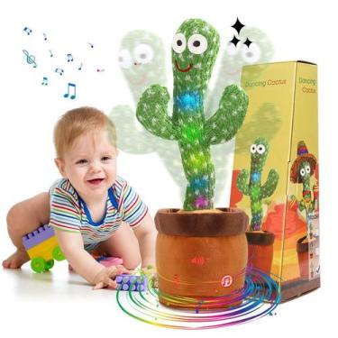 Imagem de Brinquedo Dancing Cactus MIAODAM com volume ajustável com 120 músicas
