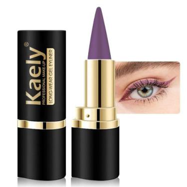 Imagem de Lápis delineador em gel Kaely Light Purple à prova de água à prova de 