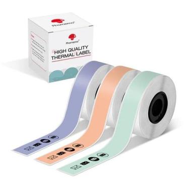 Imagem de Fita de etiqueta Phomemo D30 D35 Q30 Q31 Q32 Q30S 15 mm x 6 m 3 rolos