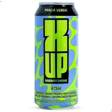 Imagem de Energético X-UP Sabor Maça Verde Lata 473ml Bebida com Taurína, Cafeína e Vitaminas