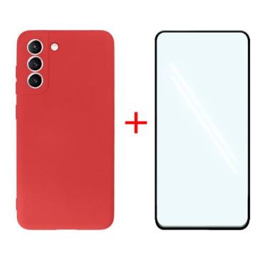 Imagem de Kit Capinha + Pelicula 3D para Galaxy S21 FE - GCM, Vermelho