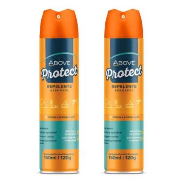 Imagem de Kit 2 Repelente Aerosol Protect Above Secagem Rápida 150Ml