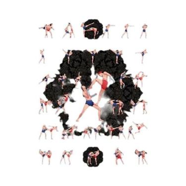 Imagem de Motivacional Muay Thai Boxe Wrestling Poster Pintura Em Tela Técnica D