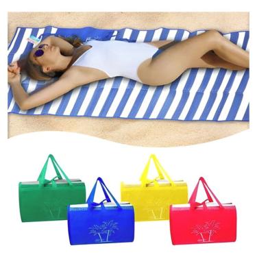 Imagem de Esteira De Praia Dobrável 170cmx90cm Vira Bolsa
