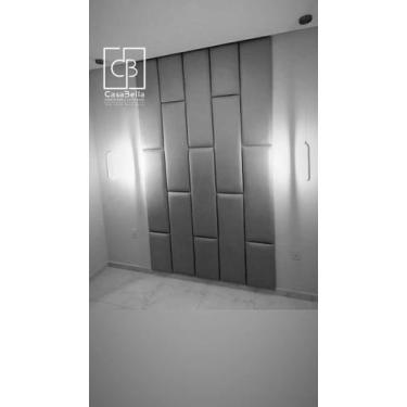 Imagem de Cabeçeira Dominó 2,70 Altura e 1,60 Largura Modulos Colantes - CasaBel