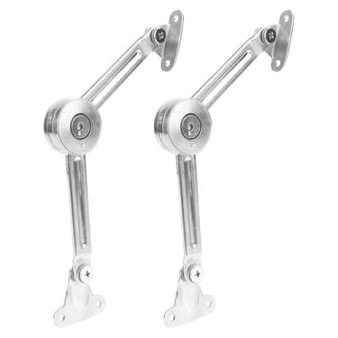 Imagem de 2pc Dobradiças de Baú, Suporte de Liga Tampa Dobradiça Fixa Fechamento Silencioso Resistente Ferragens 0-110° para Armários Armários Guarda Roupas Brinquedos Caixas (com Instalação Peças Ferramentas)