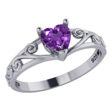 Imagem de Anel Filigrana Ametista Pura Prata 925 - Exclusivo - Tudo Prata, 10