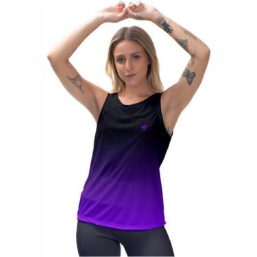Imagem de Blusa Regata Feminina Fitness Academia Esporte Confortável de Malhar S