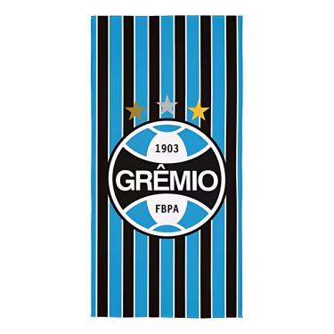 Imagem de Toalha Aveludada Transfer Gremio 70 cm x 1,40 m Com 1 peca - 7891354366132 (Desc.Item :   5,00%)
