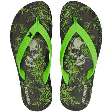 Imagem de Chinelo Sandália Kenner Summer Caveira Floral Praiano-Masculino