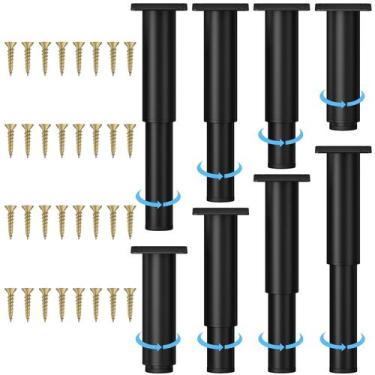 Imagem de Pernas de móveis de metal ajustáveis Wlrrcwdttc 13-24 cm 8 peças