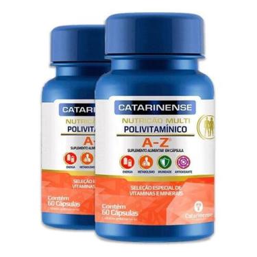 Imagem de Kit 2 Polivitamínico A-Z Catarinense 60 Cápsulas