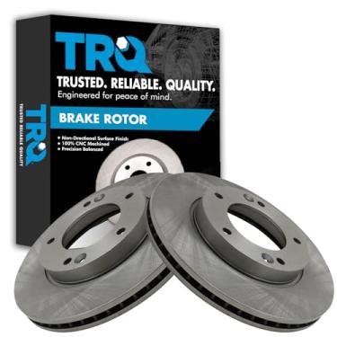 Imagem de TRQ Conjunto de par de rotores de freio a disco dianteiro para Kia Sorento 2007-2009