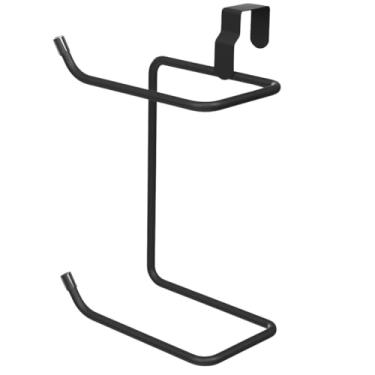 Imagem de Suporte Duplo para Papel Higiênico, Instalação S/Furos, Encaixe P/Caixa Acoplada, Organizador, Banheiro, Vaso Sanitário (Preto)