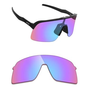 Imagem de Alphax Lentes de reposição polarizadas espelhadas Tracer Rose para óculos de sol Oakley Sutro Lite OO9463