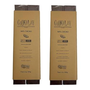 Imagem de Kit 2X: Chocolate 64% Cacau com Açúcar Demerara Orgânico CHoKolaH 500g