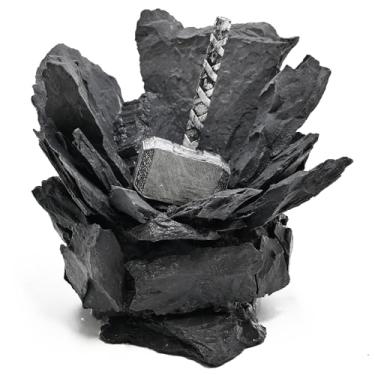 Imagem de Decorações de Aquário, Enfeite de Rocha em Resina, Acessórios de Decoração para Aquários com Peixes Betta, Camarões e Ciclídeos, Ideal para Aquapaisagismo, Esconderijo e Descanso