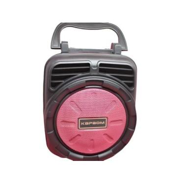 Imagem de Caixa de Som Bluetooth Retro Kapbom, Vermelho