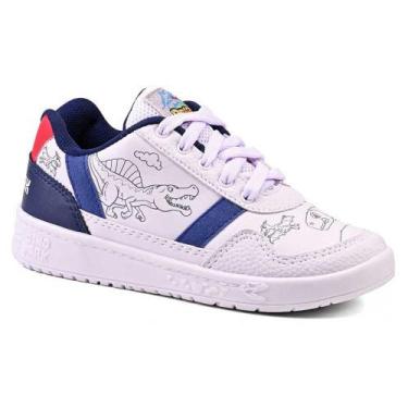 Imagem de Tênis Infantil Menino Vissi Dino Branco, 31