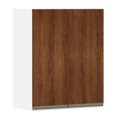 Imagem de Armário Perola 60cm 2 Portas Branco Polar C/Nogueira