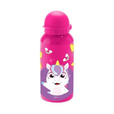 Imagem de Garrafa Infantil de Dinossauro, Inox, Verde, 400ml, com Bico, Design Divertido para Crianças (ROSA)