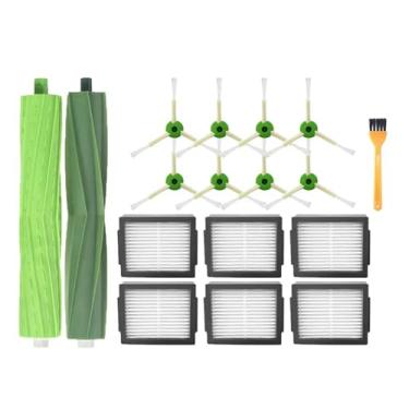 Imagem de Compatible With IRobot Roomba I7 I8 E5 E6 I3 J7 I6 Robot Vacuum Cleaner Accessories Main Side Brush Spare Parts(16PCS6)