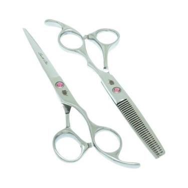 Imagem de Tesoura Profissional De Cabeleireiro Smith Chu Para Corte E Desbaste D