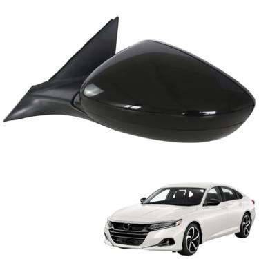 Imagem de Marretoo Espelho de porta lateral do passageiro direito para Honda Accord LX, Sport 2018-2022 para Accord Accessories 5 pinos preto Power Non-Heated Substitui HO1321328 76208-TVA-A02 RH