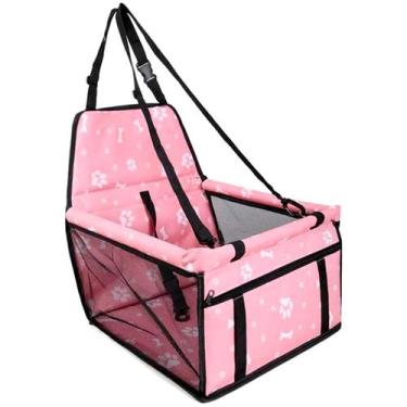 Imagem de Assento Cadeirinha para Carro Transporte Pet Cachorro Cães Gatos - LOR