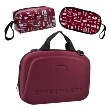 Imagem de Kit Maleta Bolsa Estagio Saude Case Esteto Aparelho - LOVE SAUDE, VINH