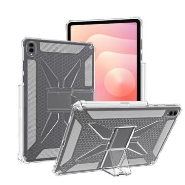 Imagem de Capa para Samsung Galaxy Tab S11 Ultra de 14,6 polegadas – Capa protetora de TPU transparente com suporte, airbag de quatro cantos, design à prova de choque, capa fina para tablet transparente