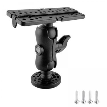 Imagem de barenx 2x Fishfinders para barcos marinhos base de montagem universal suporte de placa de montagem para caiaques
