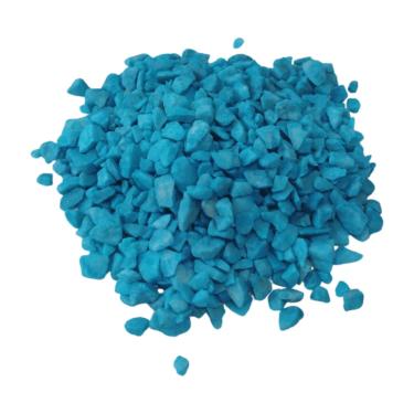 Imagem de Pedra nº 1 Pedrisco Decorativo para Jardim, Pedras Coloridas em Azul, Branco e Rosa e Pink Pacote com 2 kg (Azul)