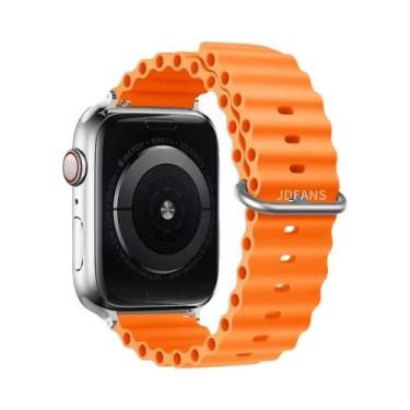 Imagem de Pulseira De Silicone Ocean Band Para Apple Watch Ultra Série 10 9 8 7 