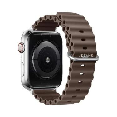 Imagem de Pulseira De Silicone Ocean Band Para Apple Watch Ultra Série 10 9 8 7 